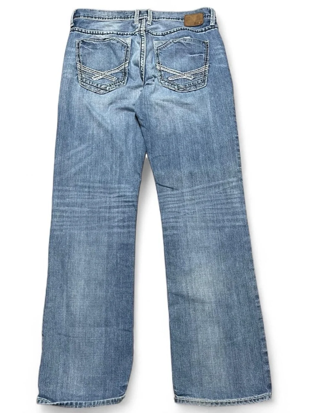 BKE Buckle Jake Straight Jeans Men’s 33x34 Blue Denim Stretch